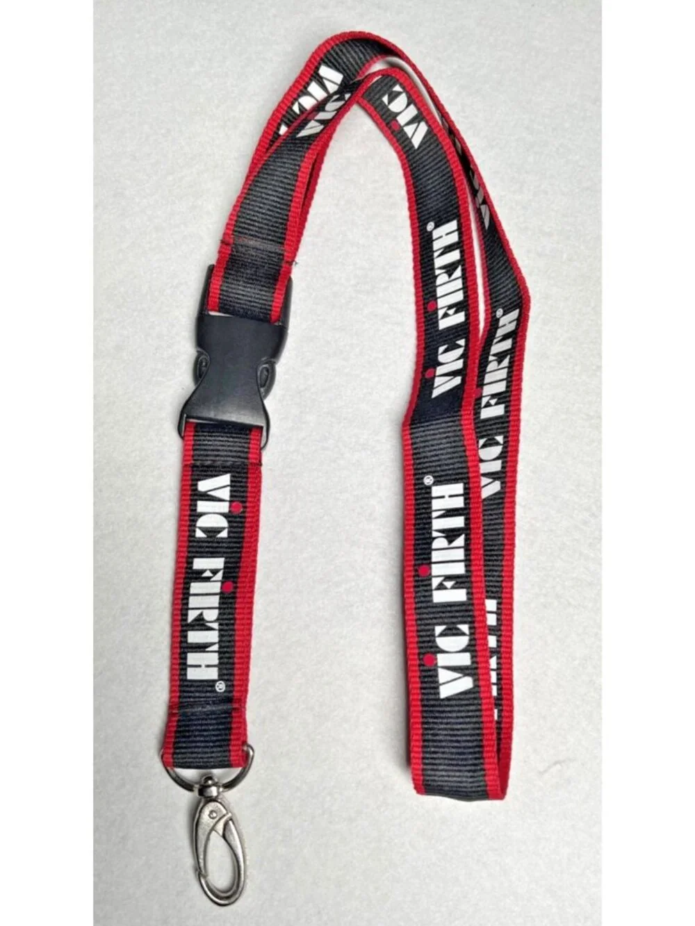 Vic Firth Logo Lanyard Detachable Clip Drummer Percussion Promo